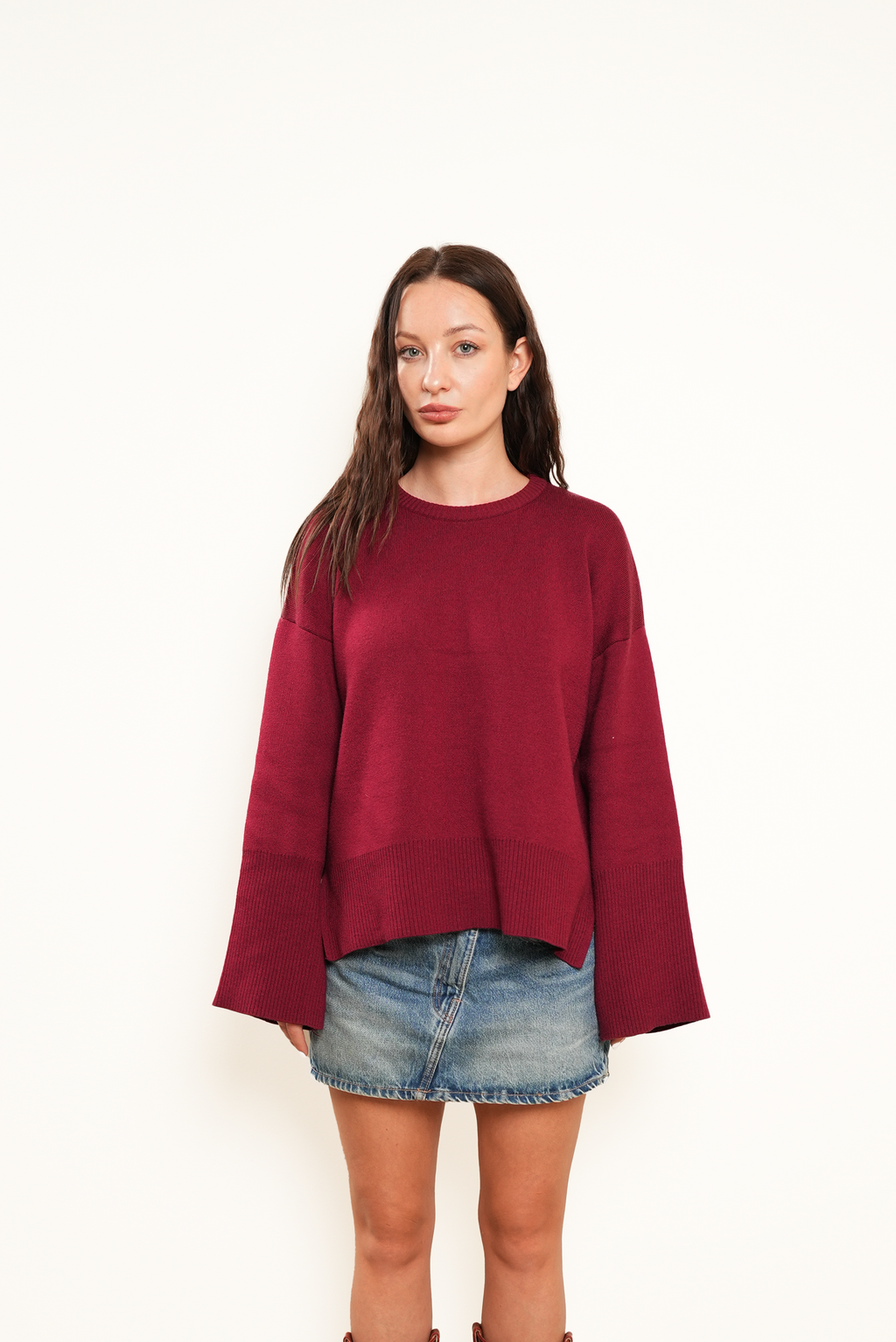 The Crimson Chill Sweater
