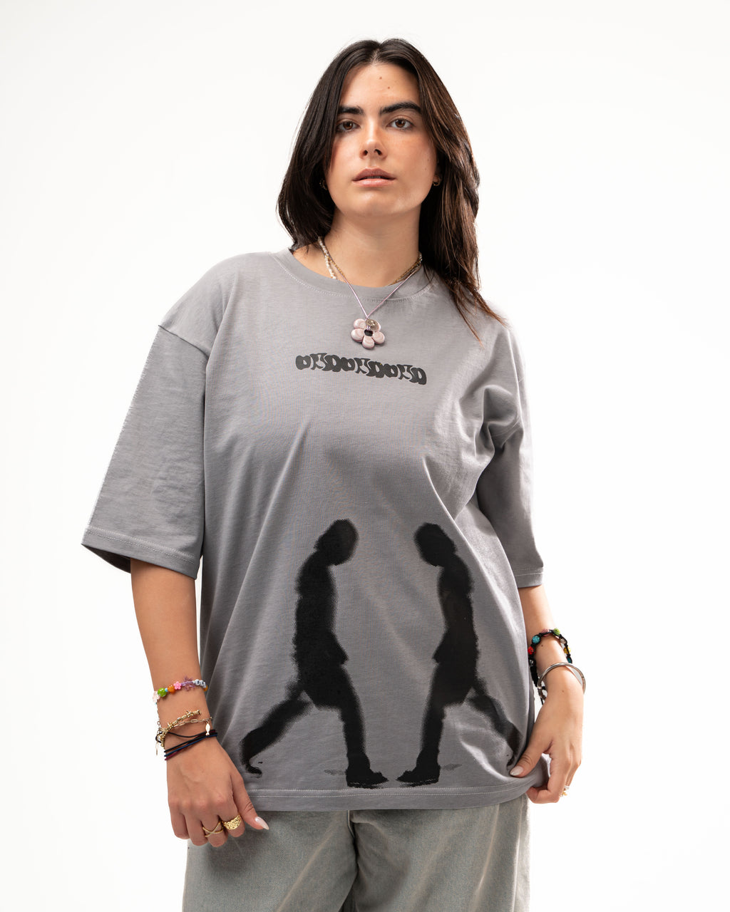 GREY WALKING T-SHIRT