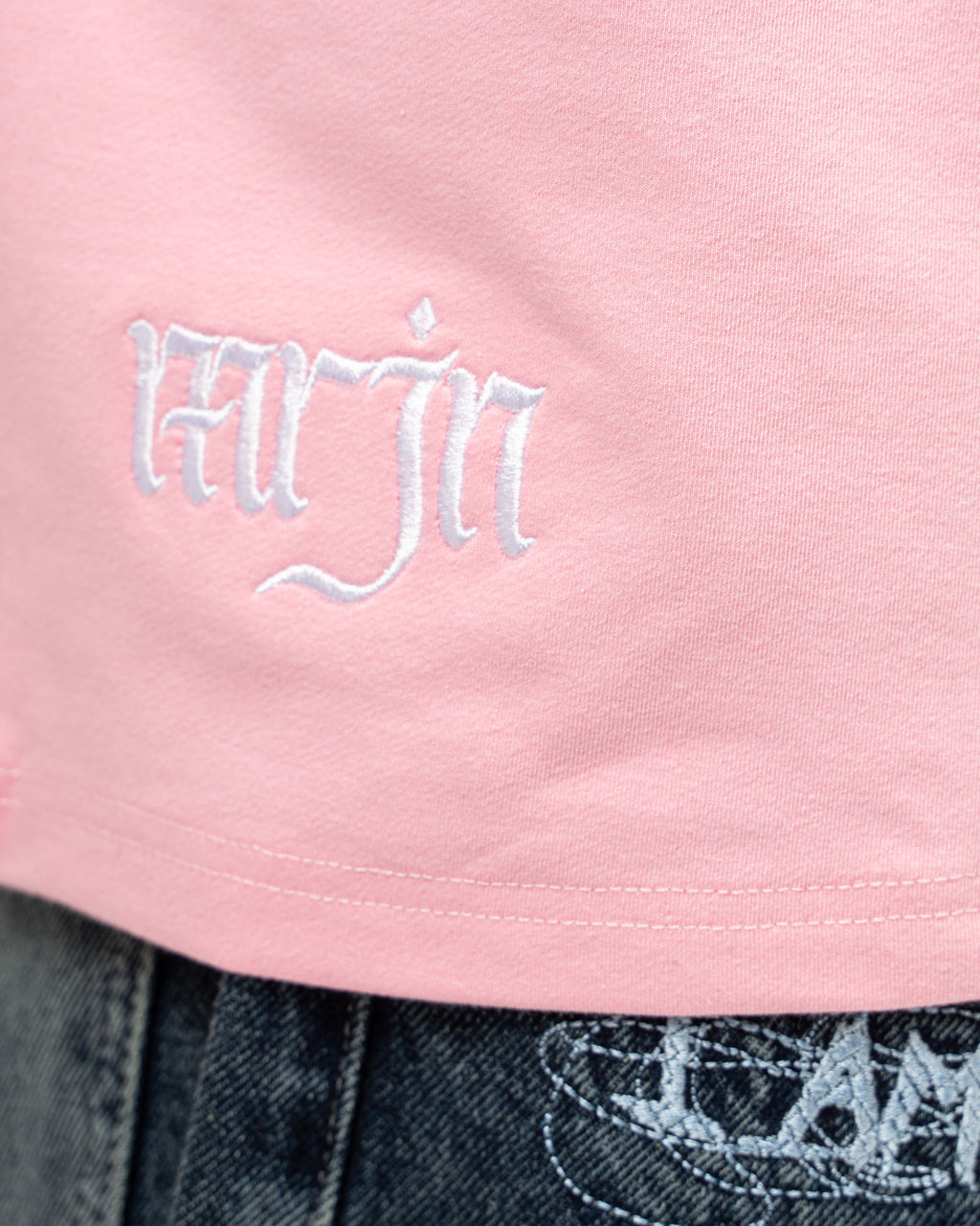 BABY PINK MRJN BASIC TEE