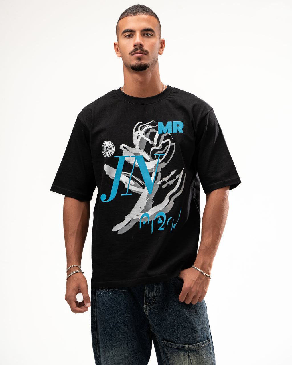 BLACK FLOWER T-SHIRT