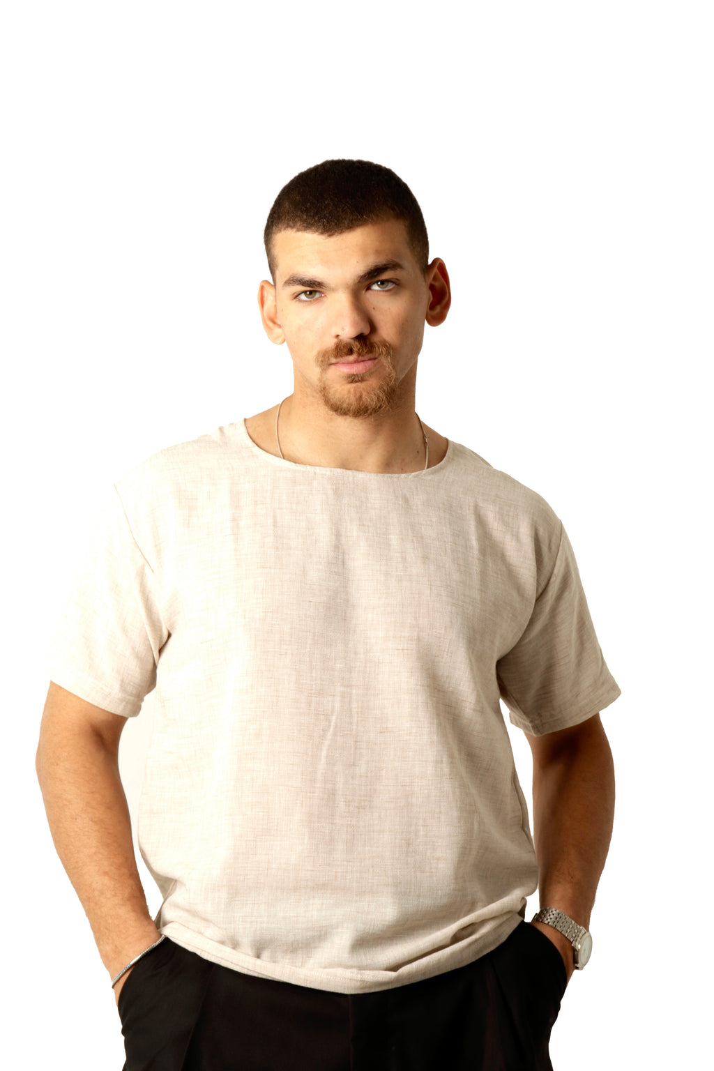 Soft Sand Linen Tshirt
