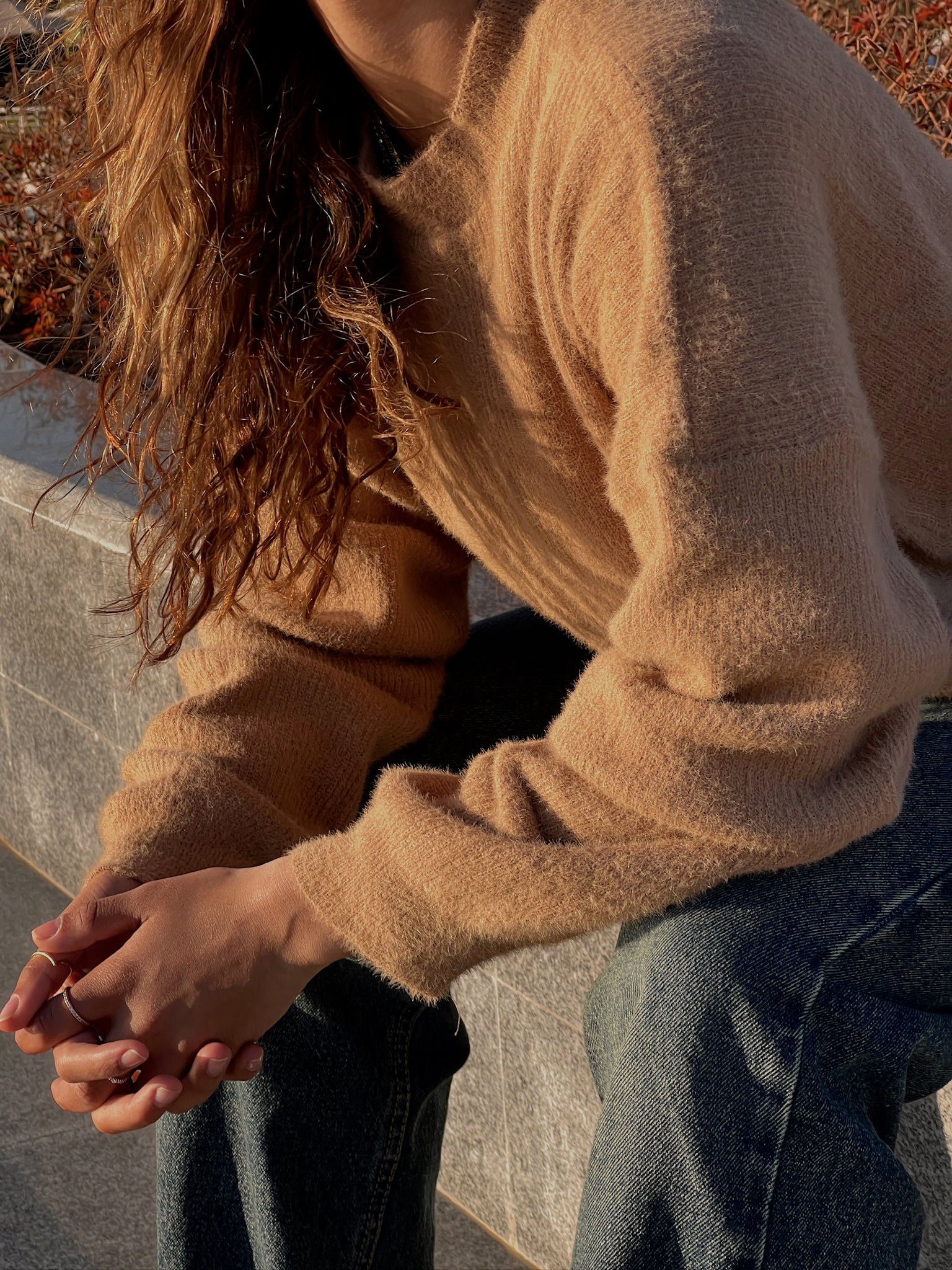 Mohair Brown Sweater